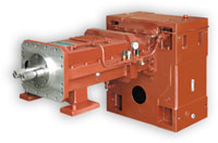 Gearboxes for twin-screw extruders