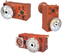 Reduction gearboxes and geared motors for single-screw extruders